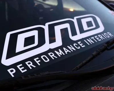 DND Performance Large White Vinyl Decal - LGVL-WT