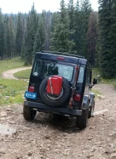 MORryde Spare Tire Jerry Can Mount with Tall Tray Jeep  Wrangler YJ | TJ | JK 1987-2017                                     - JP54-005 - Image 2