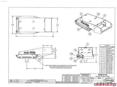 MORryde Over 18,000 GVWR Rubber Pin Box - RPB77-FD-06