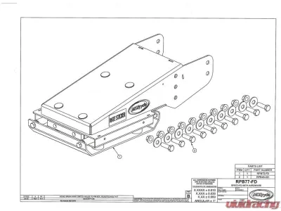 MORryde Over 18,000 GVWR Rubber Pin Box - RPB77-FD-06