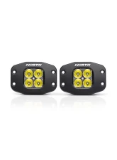 North Lights 2" Pair Flush Mount LED Flood Light                                     - NRTH-FM-2-F - Image 2