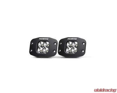North Lights 2" Pair Flush Mount LED Flood Light - NRTH-FM-2-F