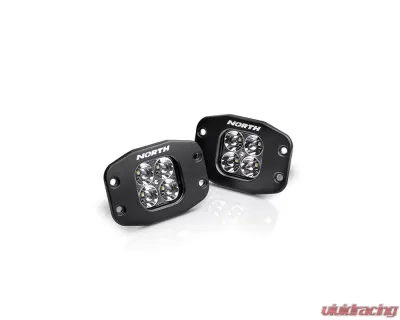 North Lights 2" Pair Flush Mount LED Spot Light - NRTH-FM-2-S