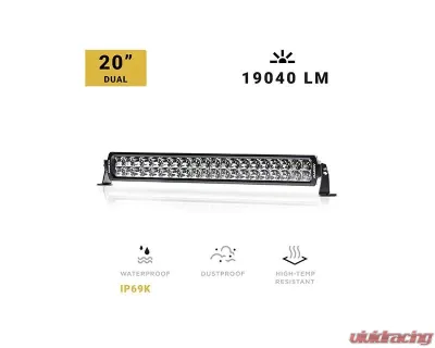 North Lights 20" Dual Row Spot/Flood Combo LED Light Bar - NRTH-LB-DR-20-C