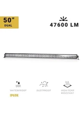 North Lights 50" Dual Row Spot/Flood Combo LED Light Bar                                     - NRTH-LB-DR-50-C - Image 4