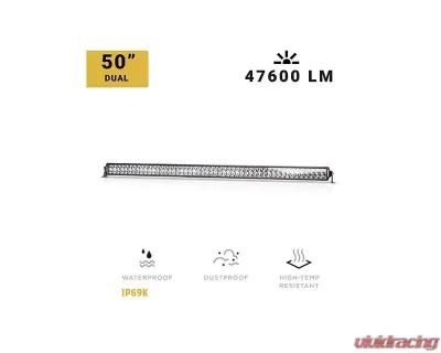 North Lights 50" Dual Row Spot/Flood Combo LED Light Bar - NRTH-LB-DR-50-C