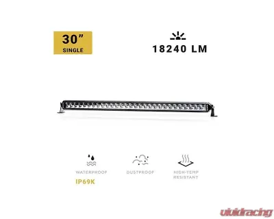 North Lights 30" Single Row Spot/Flood Combo LED Light Bar - NRTH-LB-SR-30-C