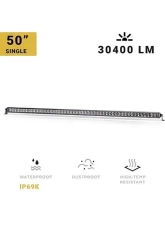 North Lights 50" Single Row Spot/Flood Combo LED Light Bar                                     - NRTH-LB-SR-50-C - Image 3