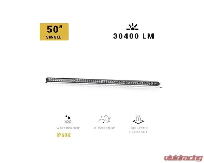 North Lights 50" Single Row Spot/Flood Combo LED Light Bar - NRTH-LB-SR-50-C