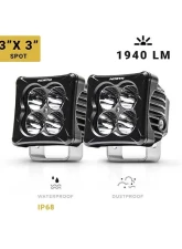 North Lights 3" Cube Pod Light w/ 2" Spot Beam LED Lights                                     - NRTH-PD-2-S - Image 4