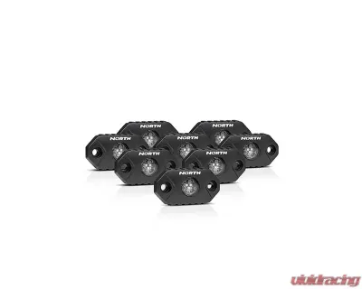 North Lights 8-Piece Green LED Rock Light - NRTH-RL-8-G