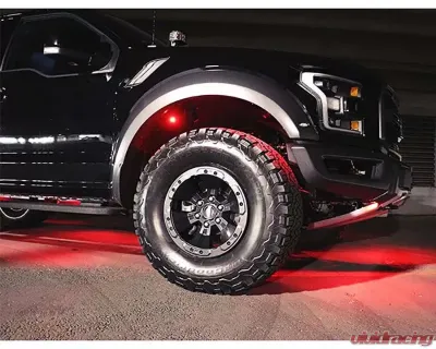 North Lights 8-Piece Red LED Rock Light - NRTH-RL-8-R