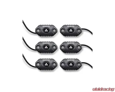 North Lights 8-Piece Color Changing RGB LED Rock Light - NRTH-RL-8-RGB