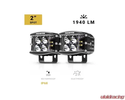 North Lights 2" Spot Beam LED Side Light Pod - NRTH-SL-2-S