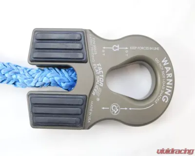 Factor 55 Winch Line Shackle Mount Splice On Foldable Gray - 00375-06