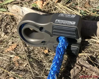 Factor 55 Winch Line Shackle Mount Splice On Foldable Gray - 00375-06
