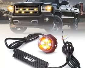 Xprite White/Amber Conceal Series LED Hide-A-Way Emergency Strobe Light