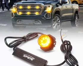 Xprite Amber Conceal Series LED Hide-A-Way Emergency Strobe Light