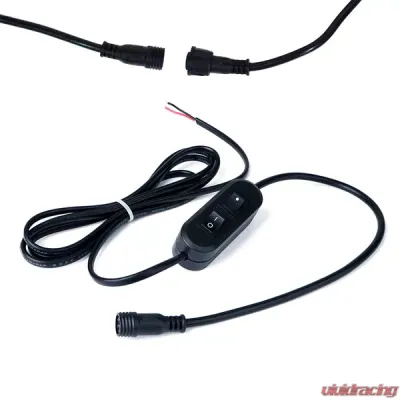 Xprite 52023 Series Strobe Light Bars On/Off Toggle Switch Cable - 52023-SWITCH-BATTERY