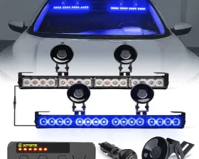 Xprite Blue Contract G1 Series Dual LED Traffic Advisor Strobe Lights
