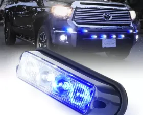 Xprite White/Blue Marker Series 4W Surface Mount Grille Strobe Light Head