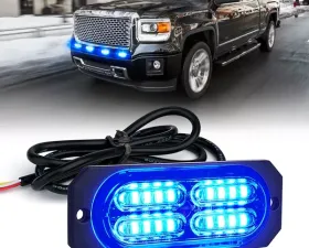 Xprite Blue Squad Series 4W Flush Mount Side Marker Strobe Light