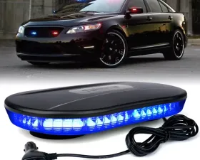 Xprite Blue Delta Series 30W COB LED Rooftop Strobe Light with Magnetic Base