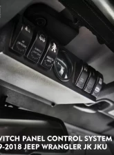 Xprite G3 6 Rocker Switch Panel With Digital Voltmeter Jeep Wrangler JK JKU 2009-2018                                     - CS-6SWITCH-G3 - Image 2