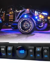 Xprite G3 6 Rocker Switch Panel With Digital Voltmeter Jeep Wrangler JK JKU 2009-2018                                     - CS-6SWITCH-G3 - Image 2