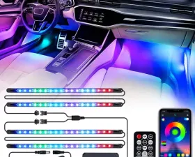 Xprite 4PC Celestial Dream Series RGB LED Interior Car Light Set