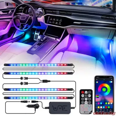 Xprite 4PC Celestial Dream Series RGB LED Interior Car Light Set - DL-IL-G10