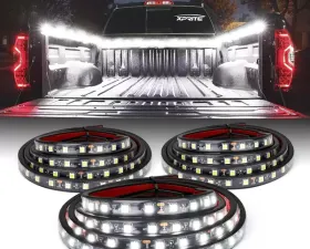 Xprite White Spire 3 Series LED Truck Bed Light Strips