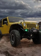 Xprite G2 4" LED Fog Light With RGB Halos with Bluetooth and Remote Control Jeep | Dodge | Chrysler 2005-2023                                     - FL-DRL-G2-RGB - Image 2