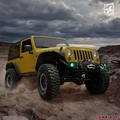 Xprite G2 4" LED Fog Light With RGB Halos with Bluetooth and Remote Control Jeep | Dodge | Chrysler 2005-2023 - FL-DRL-G2-RGB
