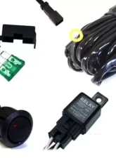 Xprite 1 Leg LED Light Wiring Harness with 40 Amp Relay and ON/OFF Switch                                     - HARNESS#3-1 - Image 2