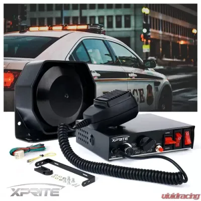 Xprite 200w G4 Siren PA System with Handheld Microphone and Light Control Switches - SIREN-200W-G4
