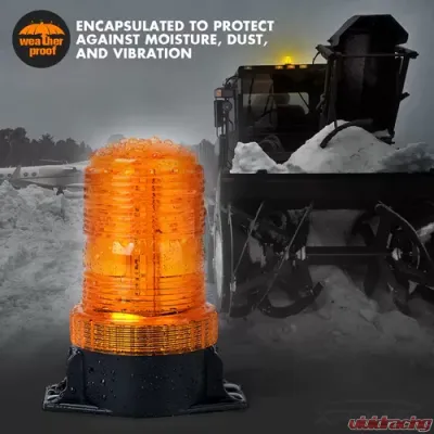 Xprite Compact G1 Series 30 LED Screw Mounted Beacon Strobe Light - SL-126-Y