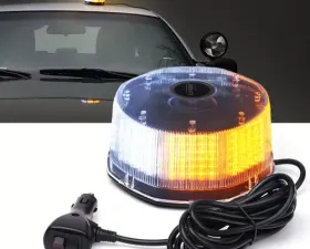 Xprite White/Amber Sun Beam Series 240 LED High Intensity Strobe and Rotating Light Beacon