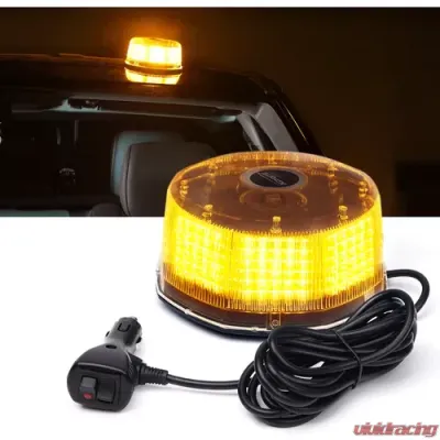 Xprite Amber Sun Beam Series 240 LED High Intensity Strobe and Rotating Light Beacon - SL-360A-Y