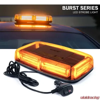 Xprite Amber Burst Series COB LED 30W Rooftop Strobe Light with Magnetic Base - SL-C106-Y