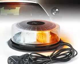 Xprite White/Amber Moon Beam Series 24 LED High Intensity Strobe and Rotating Beacon Light