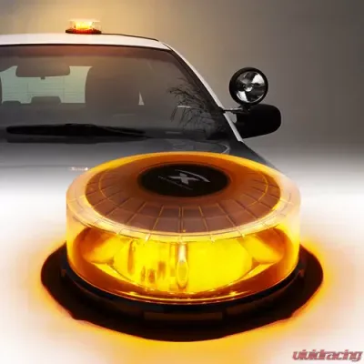 Xprite Amber Moon Beam Series 24 LED High Intensity Strobe and Rotating Beacon Light - SL-T360-Y