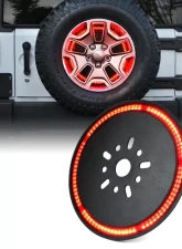 Xprite 14" Cyclone Series Spare Tire LED Brake Light Jeep Wrangler 2007-2018                                     - TL-JK-WHEEL-G3 - Image 3