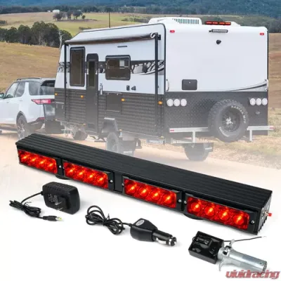 Xprite 2nd Gen 21.5" Wireless LED TowStick Light Bar with Magnetic Base with 4 Pin Round Plug - TOWLIGHT-G2