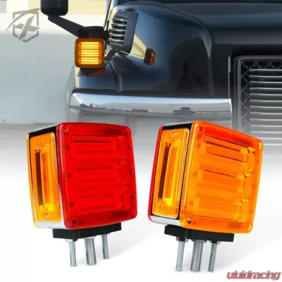 Xprite Pillar Series LED Dual Face Truck Fender Pedestal Marker Lights - TS-TRUCK-G1