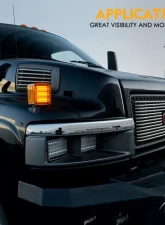 Xprite Pillar Series LED Dual Face Truck Fender Pedestal Marker Lights                                     - TS-TRUCK-G1 - Image 2