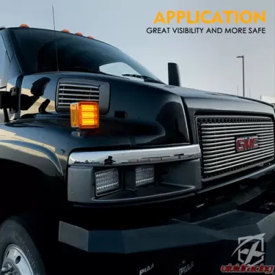 Xprite Pillar Series LED Dual Face Truck Fender Pedestal Marker Lights - TS-TRUCK-G1