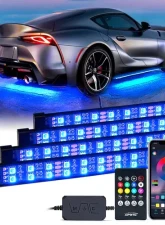 Xprite Rivalry Series Dual Row RGB LED Underbody Glow Kit with Remote Control and Bluetooth                                     - UGL-62709-DUAL-G1 - Image 2