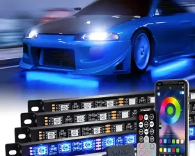 Xprite Warfare Series LED RGB Underbody Glow Kit with Bluetooth & Remote Control