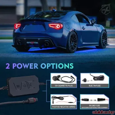 Xprite Warfare Series LED RGB Underbody Glow Kit with Bluetooth & Remote Control - UGL-62712-G2